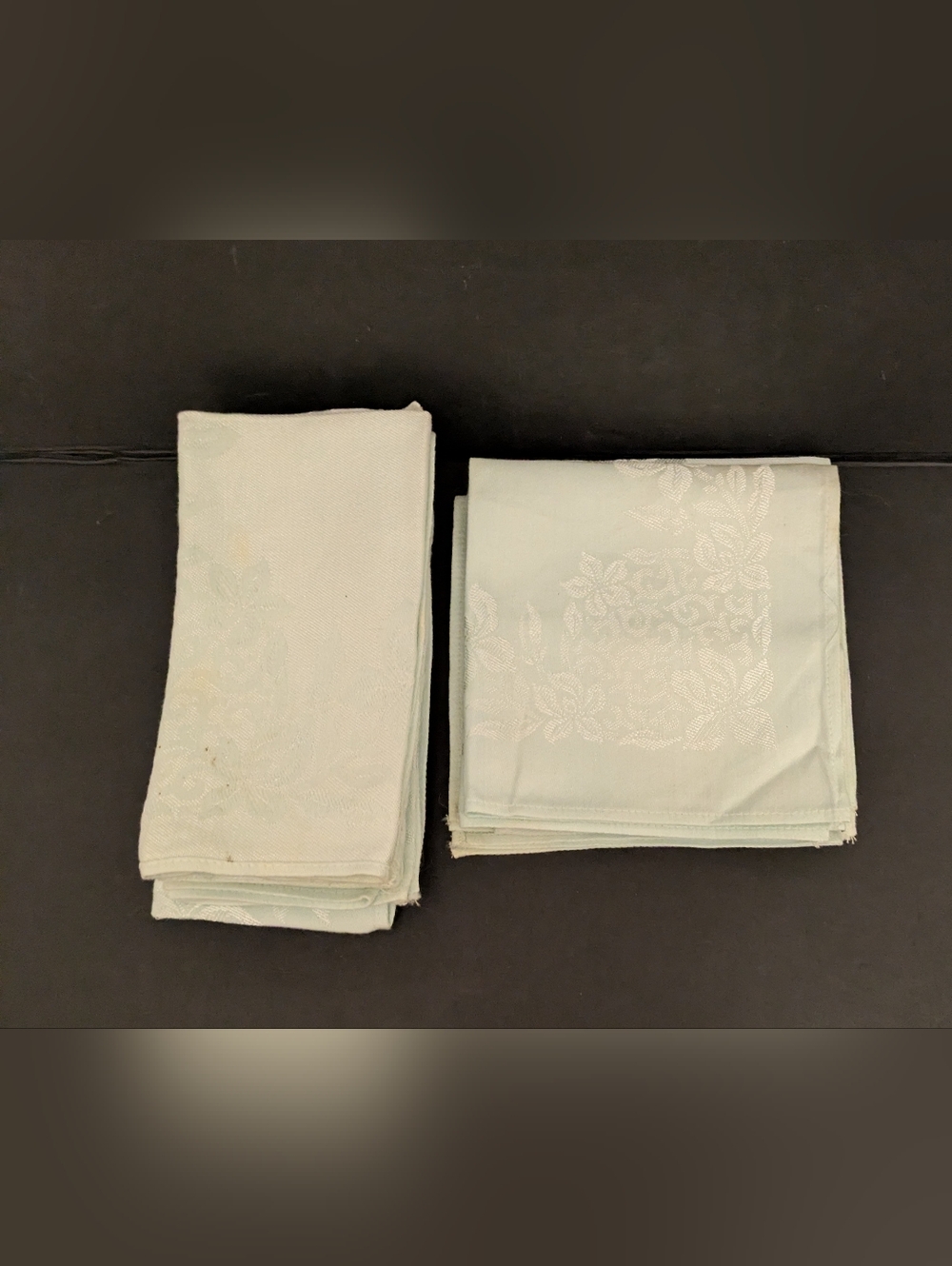 Napkins Mint Cloth Floral Set 10 Jacquard Napkin Set Unbranded
